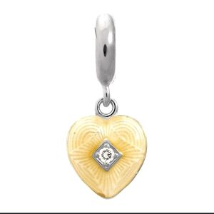Jennifer Lopez Endless Yellow Heart Charm 925 Silver